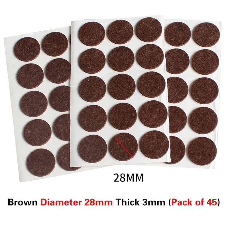 Утолщенные самоклеящиеся войлочные накладки на ножки стульев, защита пола, накладки на ножки мебели, чехлы на ножки стола, круглые донышки, противоскользящие накладки, 16 стилей