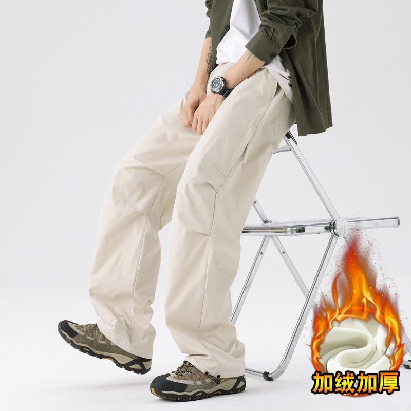 Мужской армейско-зеленый парашютный комбинезон, весенне-осенний, водонепроницаемый и ветрозащитный, свободный, повседневный, альпинистский, зарядные брюки