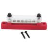 6 Terminal Distribution Block Bus Bar with PC Protection Cover M4 Screws M6 Binding Post for Cars Bo
