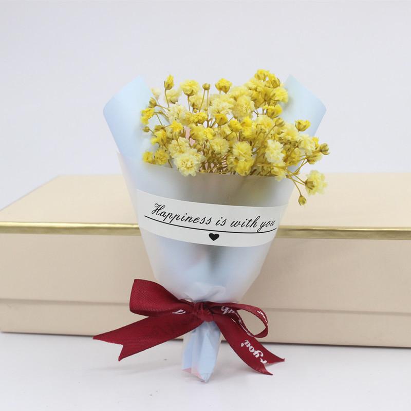 Букет из мини натуральных сухоцветов Baby's Breath Fresh Preserved Bouquet Decor