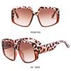 Trendy Fashion Large Shades Goggle Women's Oversized Sunglasses Square Sun Glasses