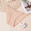 Ice Silk Seamless Women's Underwear Sexy Low Waist Lace Edge Underwear Thin Breathable Underwear