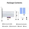 JEYI Карта-адаптер PCIe 5.0 на M.2 NVMe, PCIE X4/X8/X16 на M2 SSD конвертер с алюминиевым радиатором для SSD Gen5 128 Гбит/с PCIe 5.0