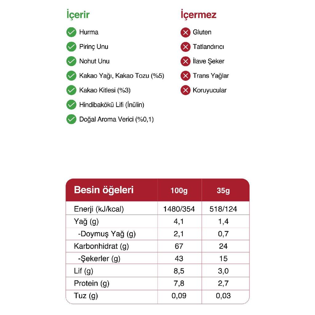 Фруктовый батончик - Двойное какао 35г