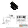 SK2-008-2 Industrial Hinge Black Zinc Alloy Hinge for Cabinet