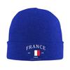 France Flag Paris Skullies Beanies Caps Unisex Women Unisex Winter Warm Knitting Hat Adult French Patriotic Pride Bonnet Hats