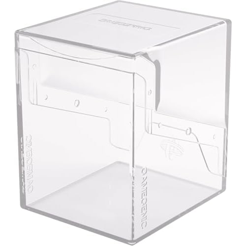 GameGenic Deck Box: Bastion XL Clear (100ct) ? Durable and Sturdy TCG, OCG Card Storage ? Compatible with Pokemon Yugioh Commander and MTG Magic: The