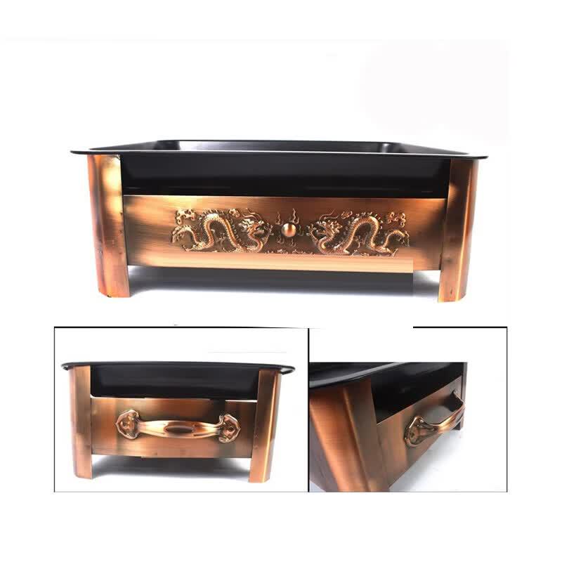 ZISIZ Commercial Roasting Fish Grill with Non-stick Pan