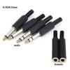 6.35MM Mono/Stereo Audio Jack Plug 6.5 6.35 Male Female Socket Connector Welding Solder Jack HeadPhone Stereo 1/4" 6.5mm Audio