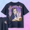 2026 Summer One Piece Anime Nico Robin Printed Loose Shortsleeved Pure Cotton Childrens Tshirt Tide Unisex Casual Y2k Loose