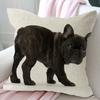 Throw Pillowcase with Hidden Zipper Wear Resistant Washable Non-Fading Animal Dog Print Cushion Cover Pillowslip