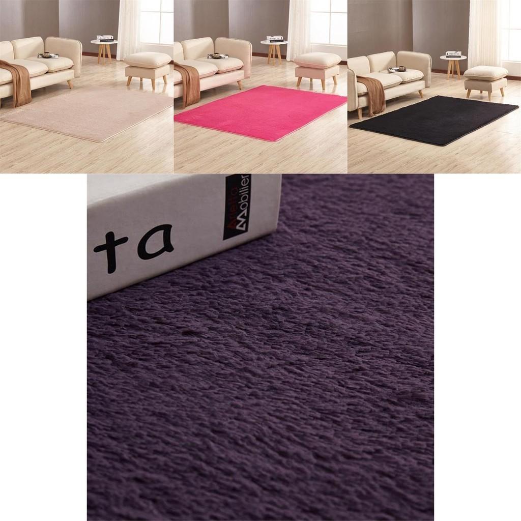 Super Soft And Solid Shaggy Rugs Perfect For Bedroom And Dining Room Comfort