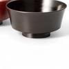 Семейный набор из 2 лакированных деревянных мисок, сделанных в Японии, J-kitchens, ручная роспись, PID-636437,