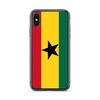 Coque - PIXELFORMA - iPhone XS - Drapeau Du Ghana - Souple - Protection Complète