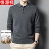 Мужской свитер Hengyuanxiang из чистой шерсти в стиле business casual
