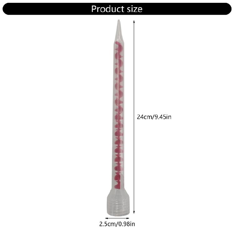 20 шт. Насадка для статического смешивания Смесительная трубка Эпоксидная смола Клей Миксер Смесительная насадка Замена для инъекционных картриджей