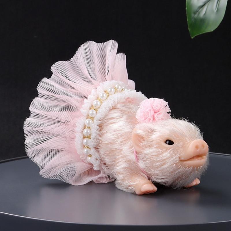 Реалистичные меховые свинки Игрушка Животное Фигурка Сжимаемая Кукла Реборн Сенсорная игрушка для детей Игра для родителей Подарок на день рождения