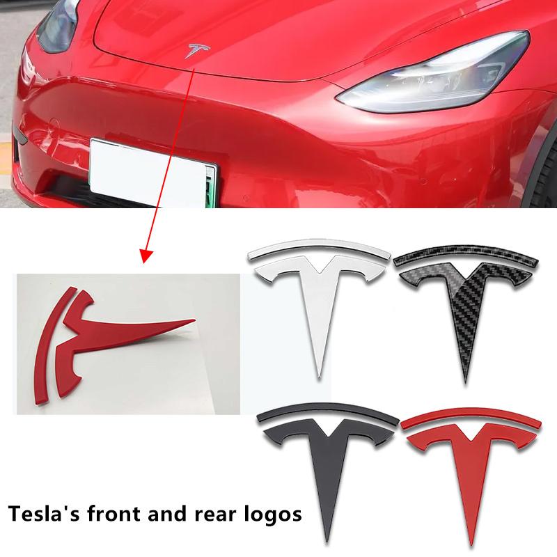 CGYJL1 For Tesla SpaceX Model 3 Highland 2023 Model S X Y Y P75D P85D P90D Car hood label rear tail label Emblem Sticker Accessories