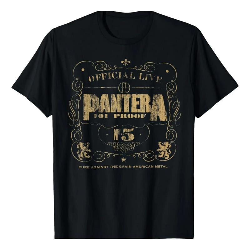 Camiseta Adulta Unissex Preta Pantera Official 101 Proof