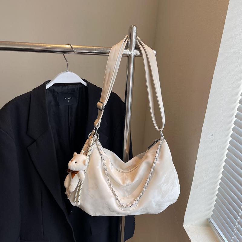 Сумка большой вместимости женская летняя новая универсальная нишевая цепочка на плечо сумка-мессенджер плиссированная сумка-пельмень