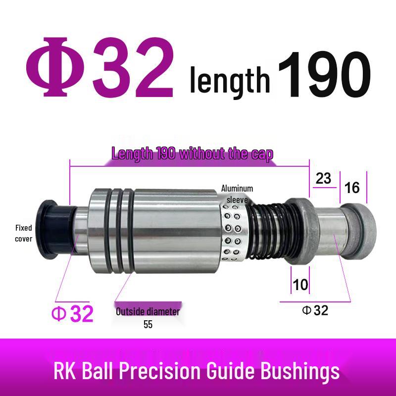 Replacement Disc Mill Mold Accessories - Cross Roller Rolling Rubber Sleeve & Outer Guide Post Bushing Set