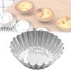 Thickened Tinplate Egg Tart Molds Durable Reusable Pudding Shells