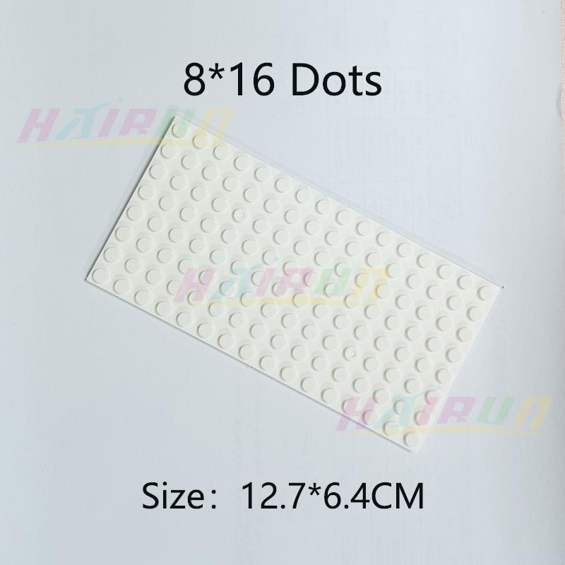 5 шт. 8x16 точек Двусторонняя Базовая Пластина Строительные Блоки Мелкие Детали Тонкая Пластина Кирпичики DIY Творческие Развивающие Образовательные Игрушки
