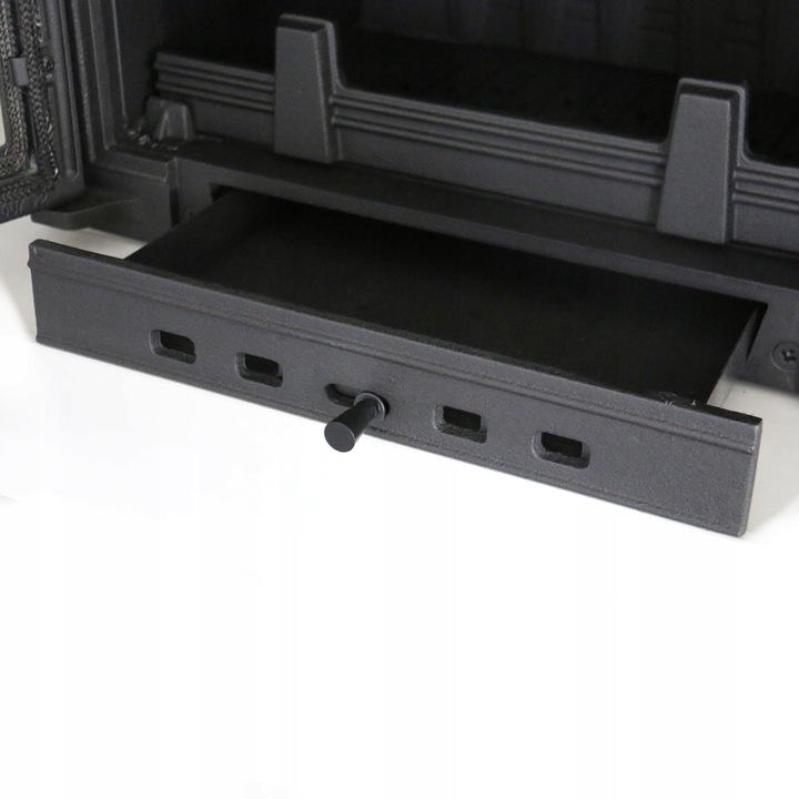 Cast iron fireplace KRATKI SIMPLE left 8 kW Ø 200 Set 2