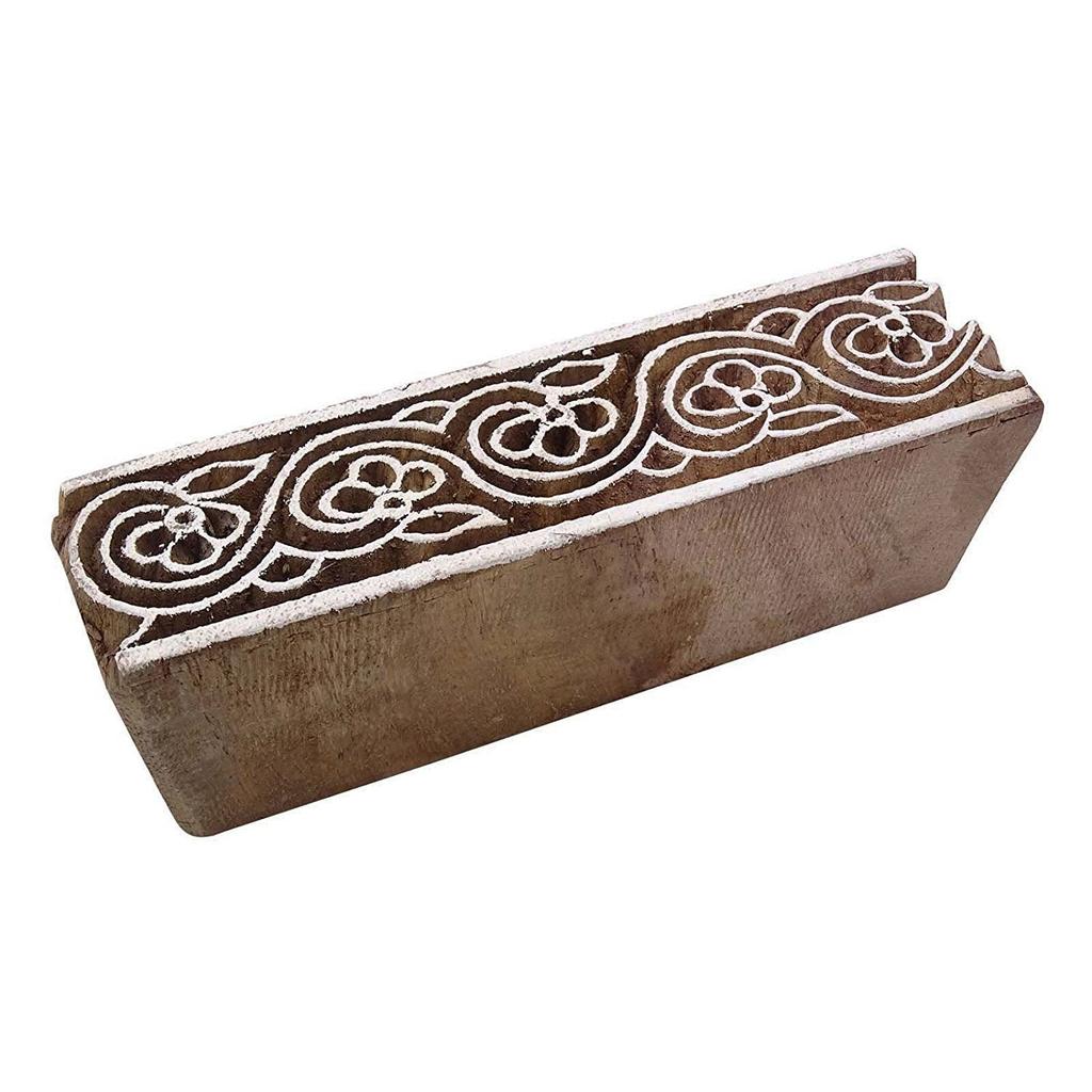 Цветочный индийский деревянный декоративный деревянный текстильный штамп ручной работы