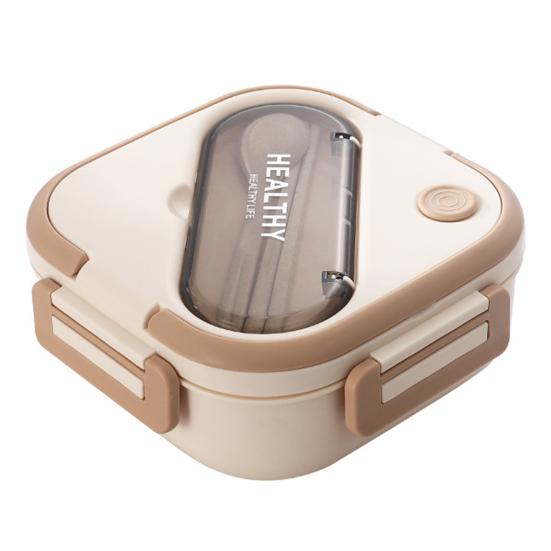 1 комплект, коробка для бенто, 1300 мл, герметичная, для использования в микроволновой печи, для школьников, 3 сетки, футляр для обеда со столовыми приборами, ежедневное использование