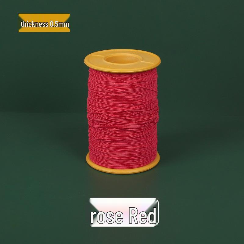 0.5mm High-Elastic Colored Sewing Thread - Super Fine, Durable, Round Cord for Clothing and Crafts