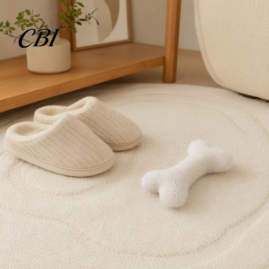 Heavy Duty Dog Toy Plush Squeaky Bone Toy, Soft Lamb Wool Chewing with Built-in Sound, Washable Interactive Fetch Noise Making Pet for Small