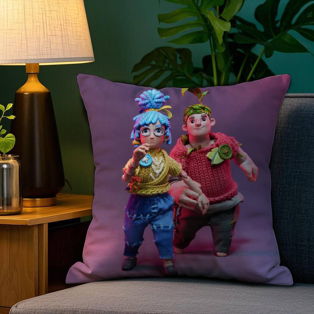 Game It T-Takes Two Pillow Case Sofa Living Room Bedroom Double-sided Printing Square Cushion Nap Time Pillow Case