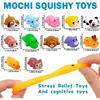 1/12 шт. Мини Моти Животные Сквиши Игрушки для Вечеринок Кавайные Игрушки-Непоседы для Снятия Стресса Сенсорные Игрушки Наполнители для Подарочных Пакетов