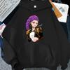 K-Pop Demon Hunters Rumi Drawing Print Men Woman Hoodies Funny Harajuku Loose Casual Loose Couple's Clothing Top