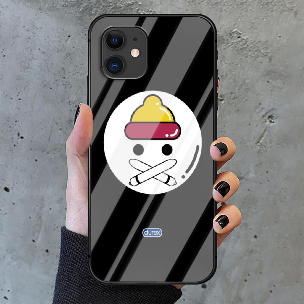 Сексуальный презерватив марки Durex, чехол для телефона из закаленного стекла для IPhone 6 7 8 11 12 13 x xs xr pro max Plus Samsung Galaxy Xiaomi Redmi Tpu Hot 3D