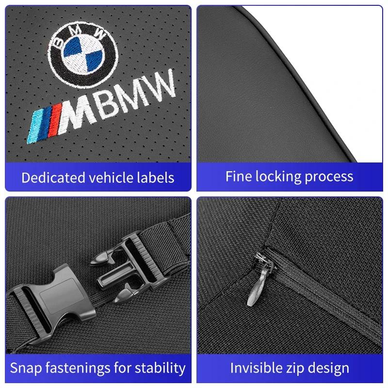 New Car Seat Headrest Neck Support Embroidered Memory Foam Lumbar Cushion For BMW M X1 X3 X5 X6 X7 E30 E90 M3 E84 E83 F25 E