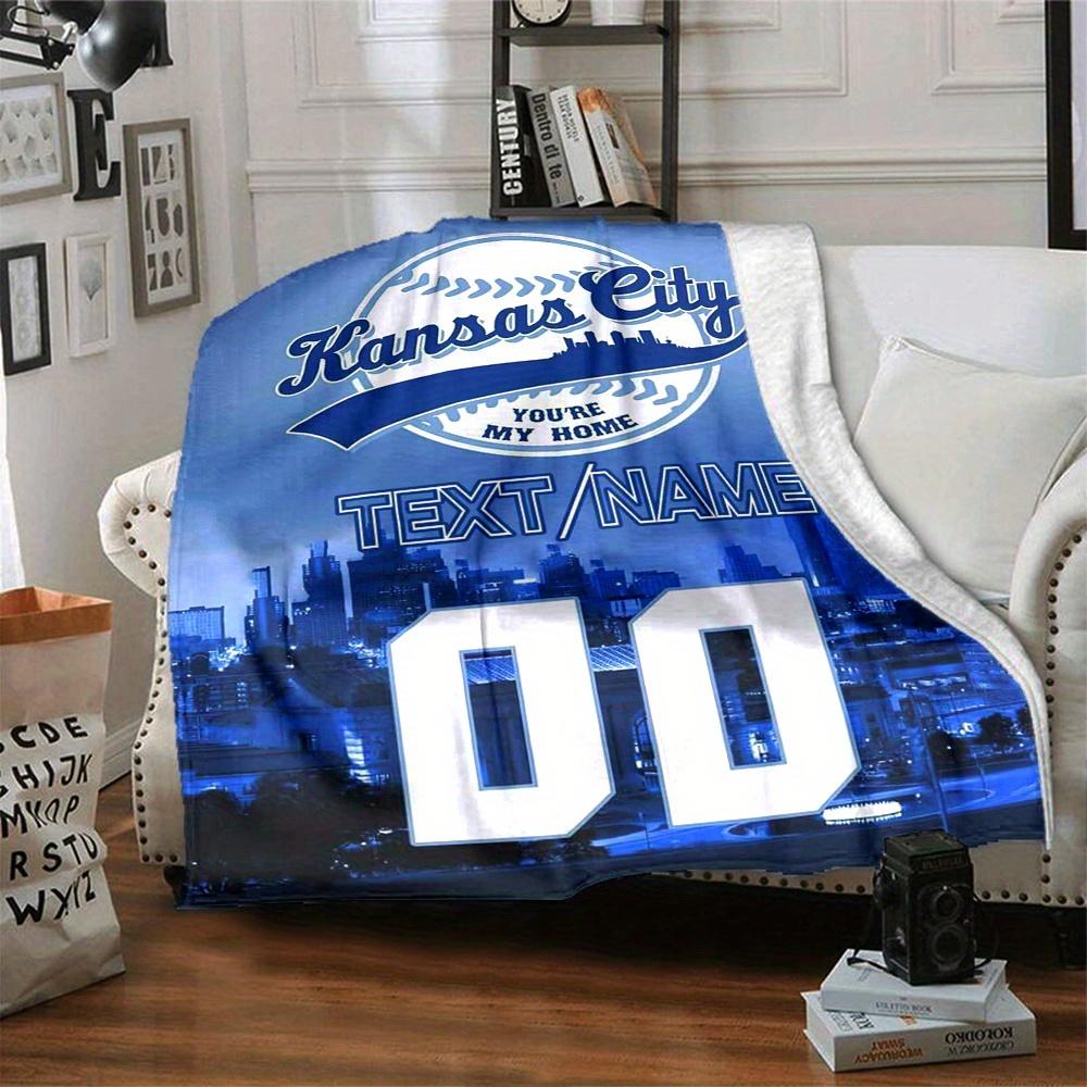 Kansas City Baseball Theme Home Blankets Comfortable Soft Lightweight Multipurpose Blanket For Picnics Sofas Offices Beds Living Rooms Perfect Gift