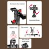 Portable Phone Tripod Mount Metal Phone Mount for Tripod with Dual Phone Holder Cold Shoe Mounts