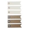 Pennant Labels - GRAINE CREATIVE - 20 White + 20 Kraft - 5 X 1.2 Cm - Mixed - Brown Eyelet