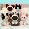 Soft Cute And Stuffed Cat Plush Soft Short Fur Desk Decoration For Office Home