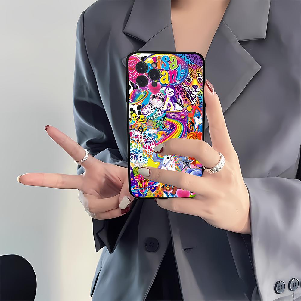 Lisa Frank Art Phone Case Silicone Soft for iphone 16 15 14 13 12 11 Pro Mini XS MAX Plus X Cover