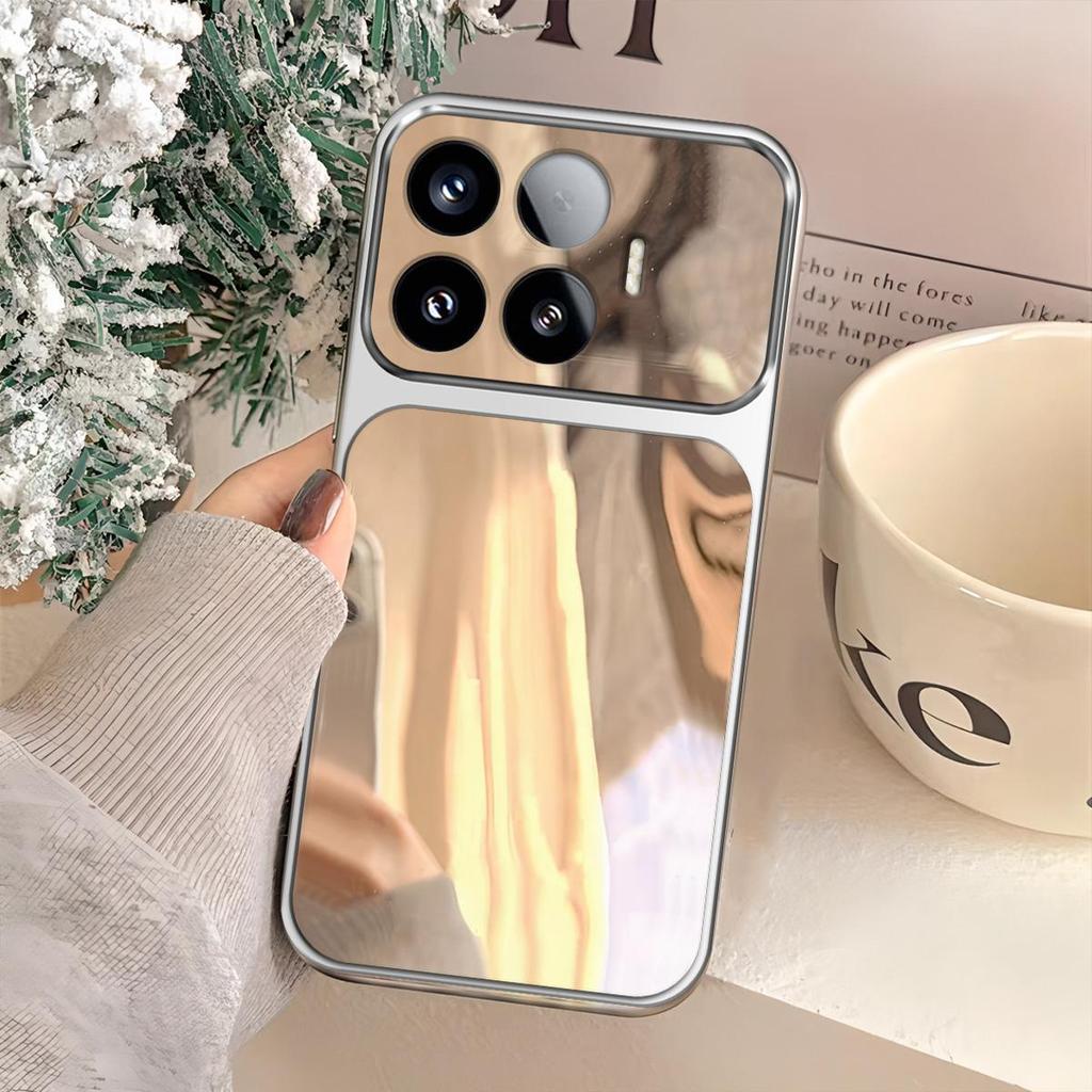 Чехол для Xiaomi 17T Pro, 17T Trending с большим окном, зеркальный корпус телефона