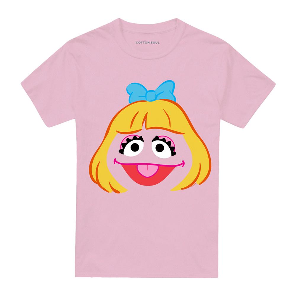 Sesame Street Unisex Adult Prairie Dawn Face T-Shirt