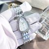 Часы-браслет в стиле легкой роскоши, цепочка, змея, овал, женские кварцевые часы, высококачественный браслет со змеиной головой