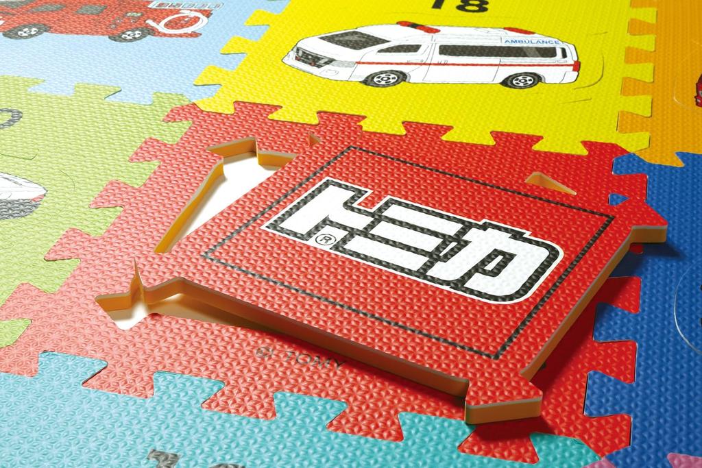 Коврик-пазл для скейтера, набор из 9 штук, напольный коврик, игрушка для детей, Tomica, для мальчиков, IPZM1-A