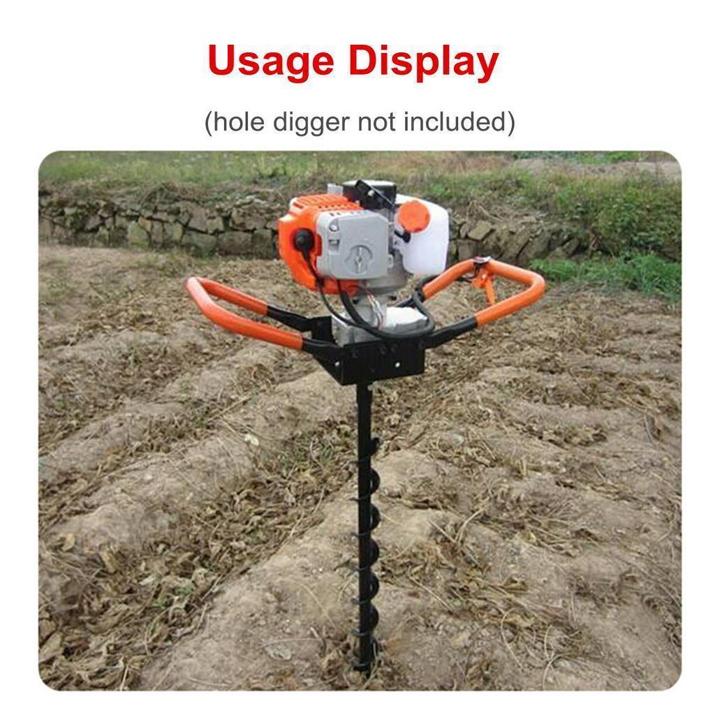 Black 120/150/200/250mm 80cm Single Blade Auger Drill Bit Drill Garden Planting Earth Petrol Post Hole Digger Power Tools Accessories