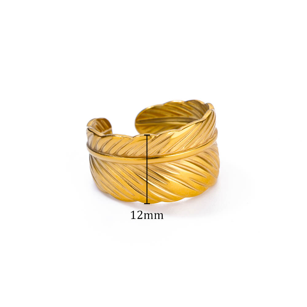 Кольца из нержавеющей стали для женщин Золотистый цвет Звезда Открытое кольцо Модный шарм Циркон Водонепроницаемые Свадебные аксессуары Подарки на день рождения