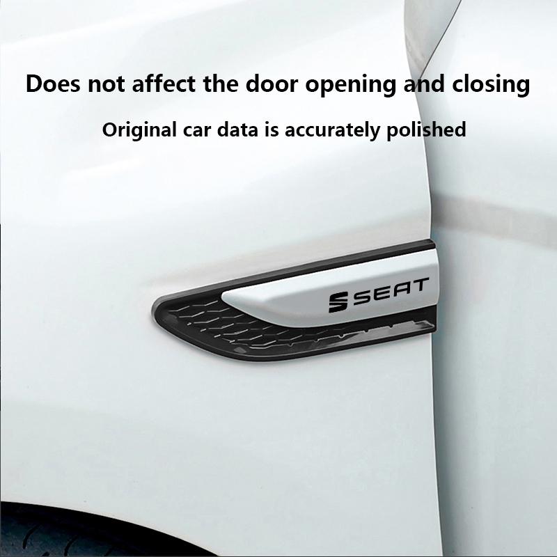 mszh8 Car Door Side Fender Blade Logo Emblem Badge Decal Sticker For Seat Leon Ibiza Alhambra Exeo Altea Arona Mii IBL Car Accessories