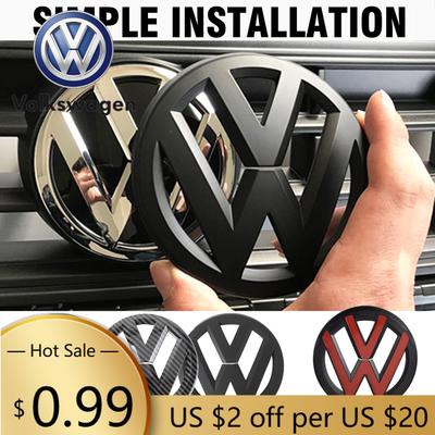 Для автомобиля VOLKSWAGEN VW Передняя решетка радиатора Значок Задняя крышка багажника Накладки Наклейка для Volkswagen VW Golf 4 MK4 5 MK5 6 MK6 7 MK7